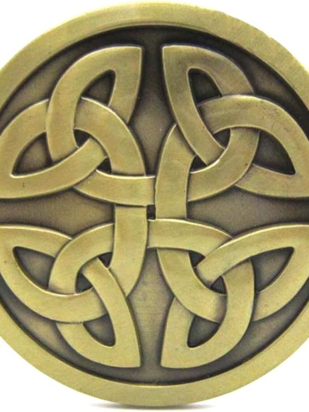 Men's Round 2 Celtic Knot Western Nickel Free Belt Buckles